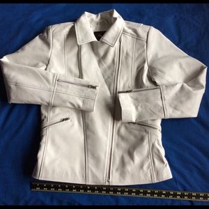 Lambskin Leather Motorcycle Jacket - X Large